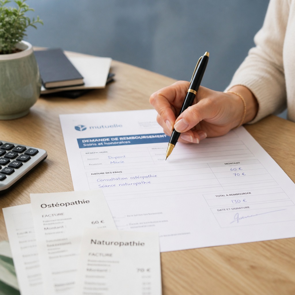 Calcul de remboursement pour ostéopathie et naturopathie